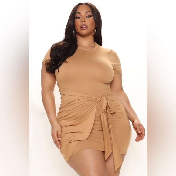 Women’s Addicted To Ya Mini Dress - Camel size small Fashion Nova - Picture 7 of 13